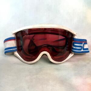 Vintage 80s Scott USA Thermal Anti Fog Lens Ski Snowboard Goggles With Box